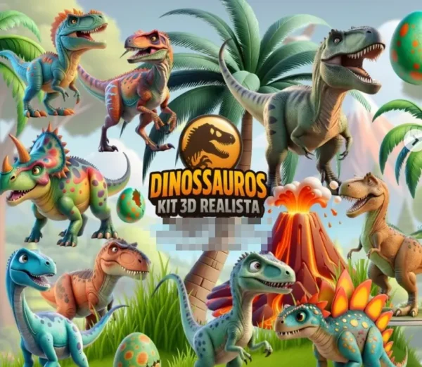 Arquivos PNG Dinossauros Jurassic para Personalizados