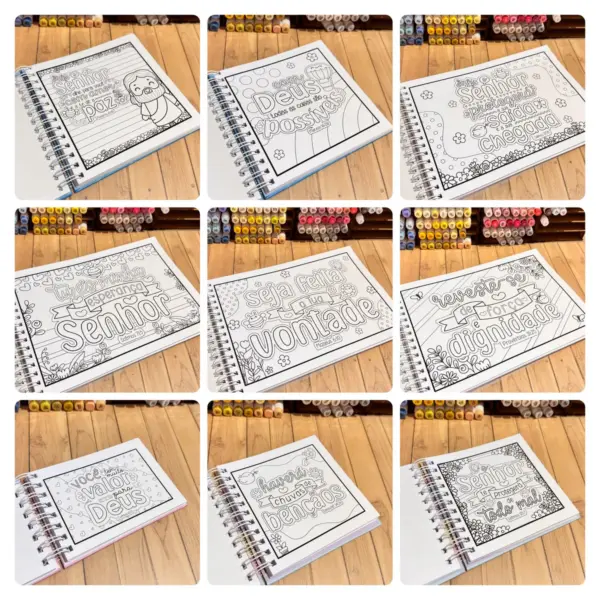 Descubra a Bíblia: Kit de Colorir Versículos Encantadores - Imagem 2