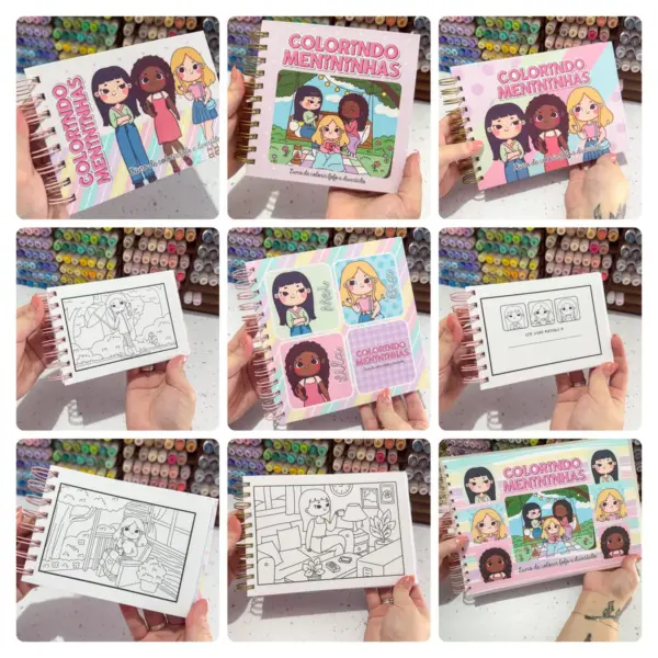 PDF Atividades de Colorir - Tema Meninas Divertidas - Imagem 2