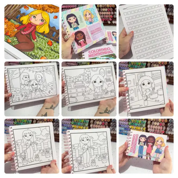 PDF Atividades de Colorir - Tema Meninas Divertidas - Imagem 3