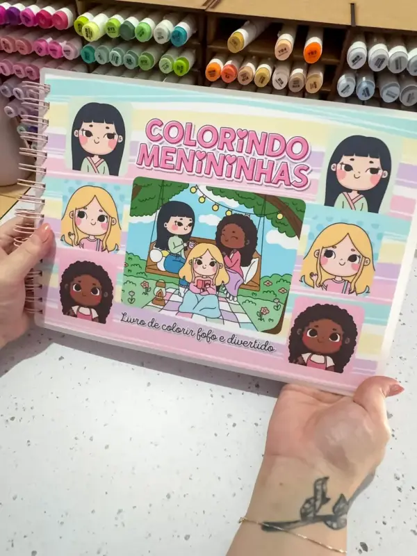 PDF Atividades de Colorir - Tema Meninas Divertidas - Imagem 5