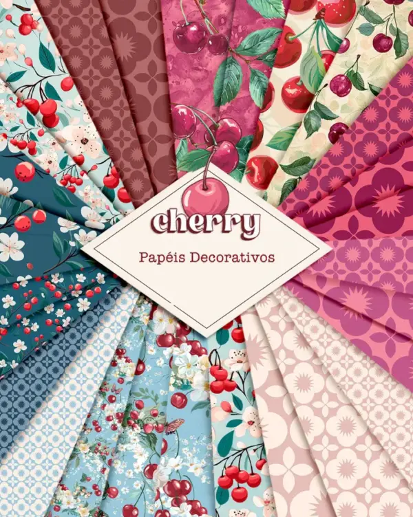 Coleção Cherry: Kit Digital em PNG para Personalizados - Imagem 2