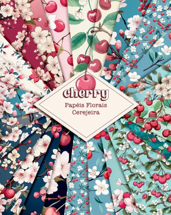 Coleção Cherry: Kit Digital em PNG para Personalizados - Imagem 3