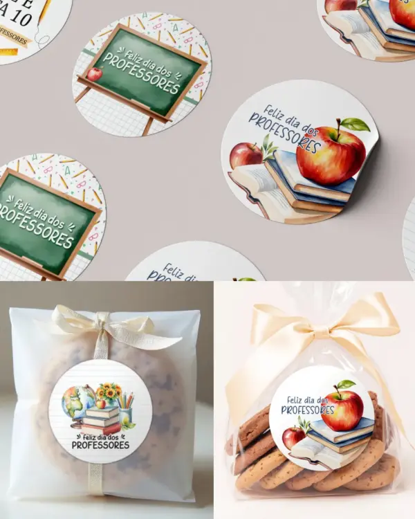 Tag Redonda 6cm para Presentes Educativos Personalizados