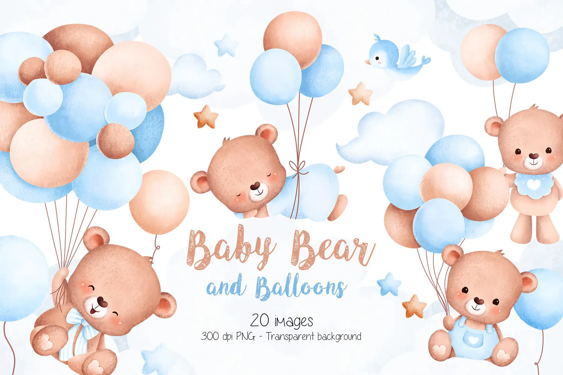 Kit Digital Festa Ursinho Baloeiro: Convites e Artesanato 1 Kit Digital Festa Ursinho Baloeiro: Convites e Artesanato