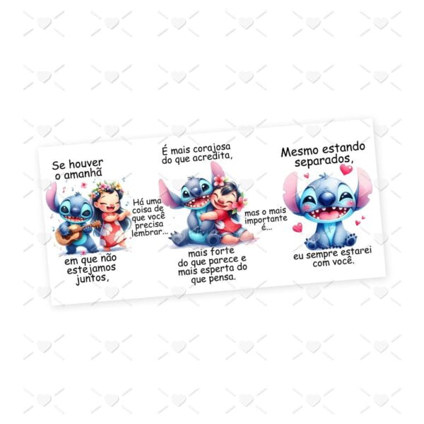 4 Estampas Caneca Dia da Amizade Lilo & Stitch em PNG