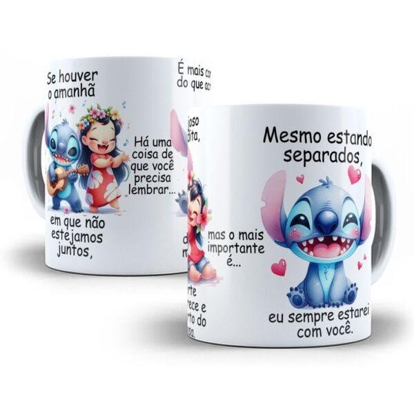 4 Estampas Caneca Dia da Amizade Lilo & Stitch em PNG