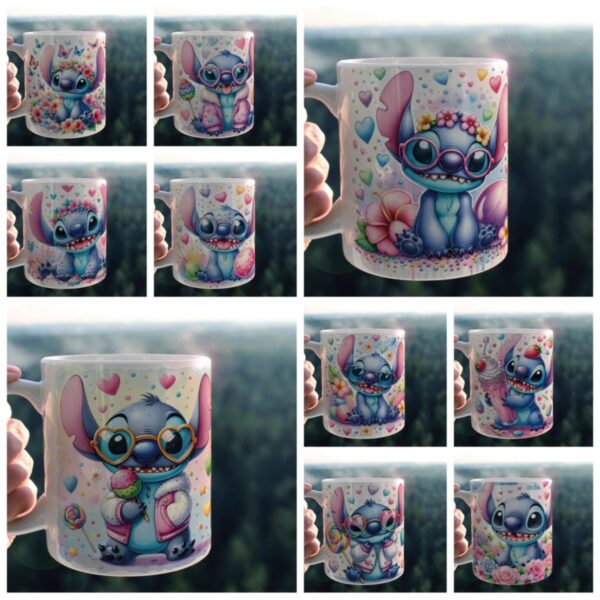 40 Artes Canecas Stitch - Png - Imagem 5