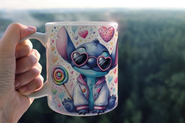 40 Artes Canecas Stitch - Png - Imagem 3