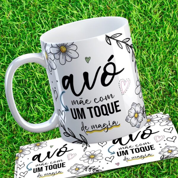 5 Artes Canecas Dia dos Avós Amor Eterno - Png e Corel
