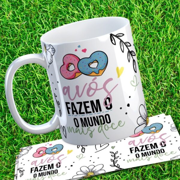5 Artes Canecas Dia dos Avós Amor Eterno - Png e Corel - Imagem 4