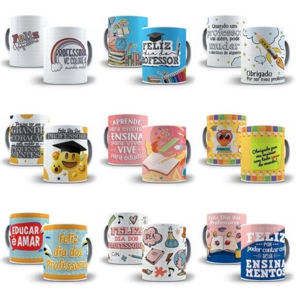 +500 Estampas Caneca Dia Dos Professores 2022 Corel Jpg Png