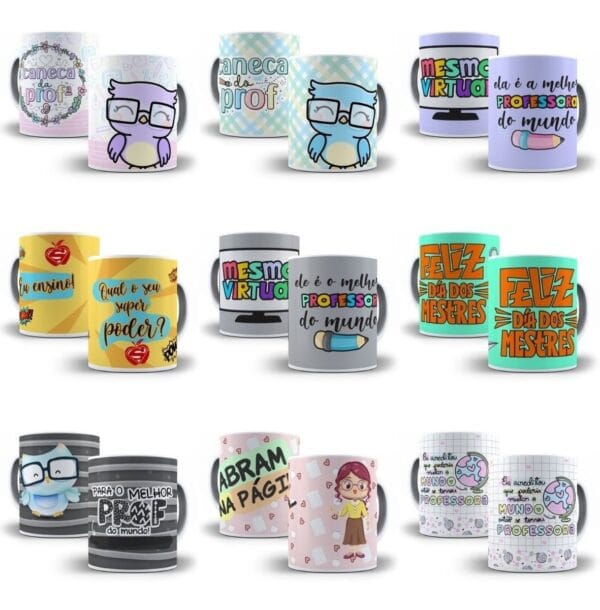 +500 Estampas Caneca Dia Dos Professores 2022 Corel Jpg Png