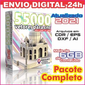 55.000 Vetor Cnc Laser Router Plasma Mdf Acrílico - Digital