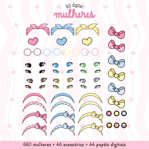 750 Ilustracoes Femininas Diversidade E Estilo Em Png 6