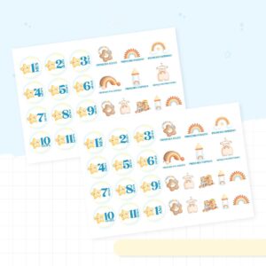 adesivos menino e menina arquivo digital papelaria 1