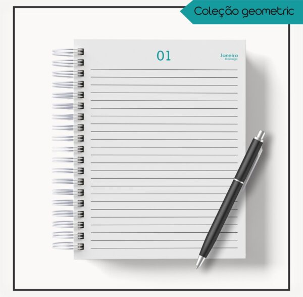 Agenda 2023 Masculina Geométrico - Arquivo Digital - Imagem 4