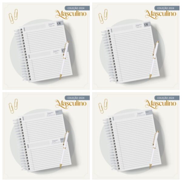 Agenda 2024 Gold Masculino - Arquivo Digital