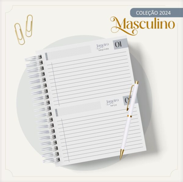 Agenda 2024 Gold Masculino - Arquivo Digital
