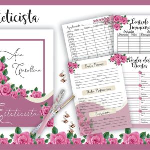 agenda agendamento esteticista arquivo digital scrapbook