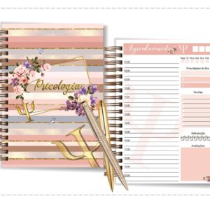 agenda agendamento psicologia arquivo digital papelaria personalizada