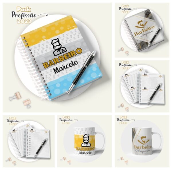 Agenda Barbeiro Masculina - Arquivo Digital