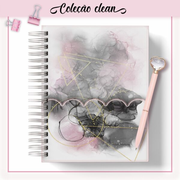 Agenda Clean Pink Black Datada 2023 - Arquivo Digital - Imagem 2