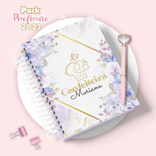 Agenda Confeiteira Feminina - Arquivo Digital