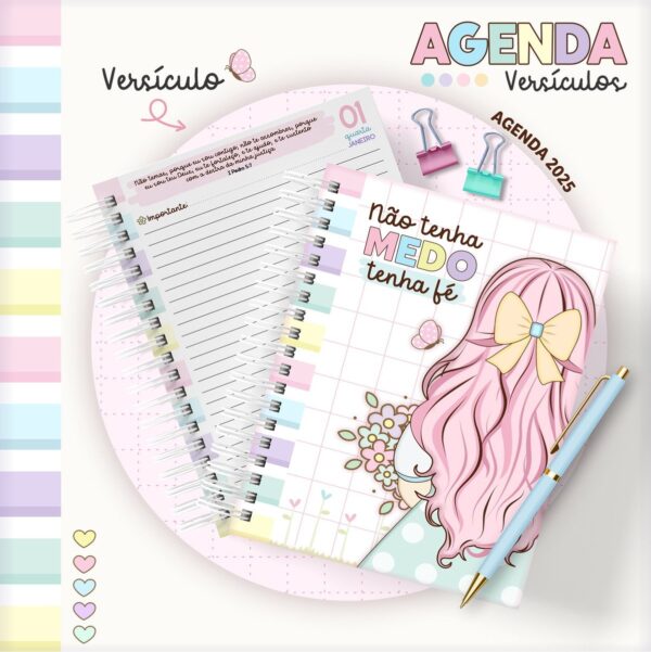 Agenda Cristã Versículos - Png e pdf