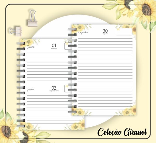 Agenda Datada Girassol - Arquivo Digital - Imagem 4