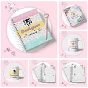 Agenda Designer Feminina - Arquivo Digital