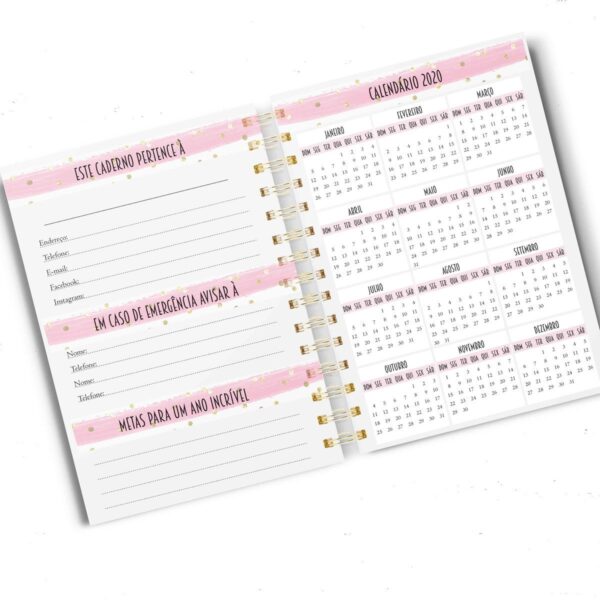 Agenda Diária Não Datada Feminina - Imagem 2