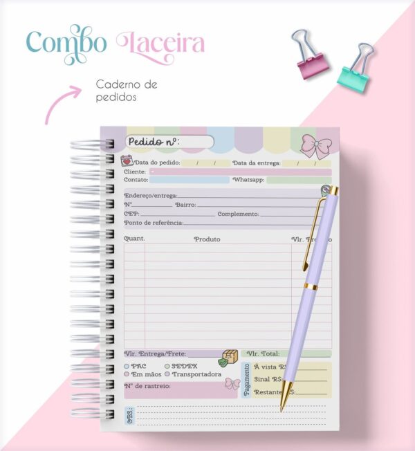 Agenda e Pedidos Laceira - Arquivo Digital