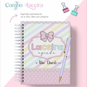 agenda e pedidos laceira arquivo digital arquivo de corte silhouette