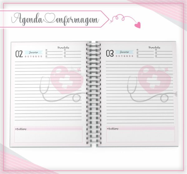 Agenda Enfermagem Rosa - Arquivo Digital