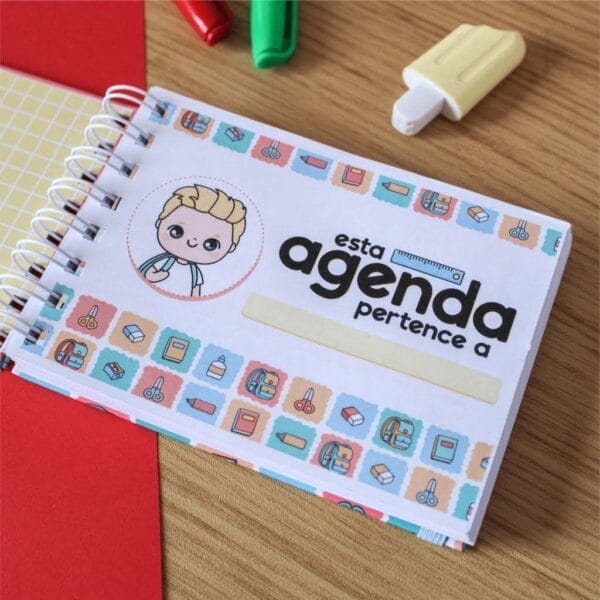 Agenda Escolar 2023 Volta Às Aulas Caderno Frases Artes Tags