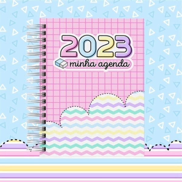 Agenda Escolar 2023 Volta Às Aulas Caderno Frases Artes Tags