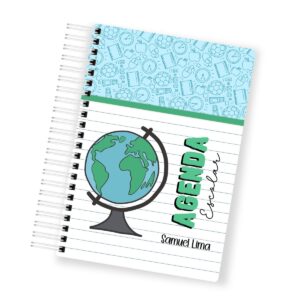 agenda escolar menino 2025 arquivos encadernacao papelaria