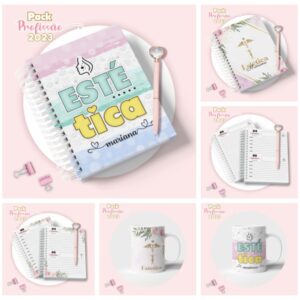 agenda estetica feminina arquivo digital papelaria personalizada 2