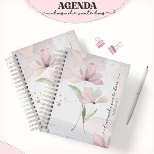 Agenda Feminina Floral - Arquivo Digital