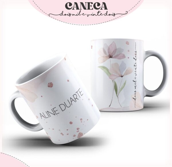 Agenda Feminina Floral - Arquivo Digital - Imagem 3