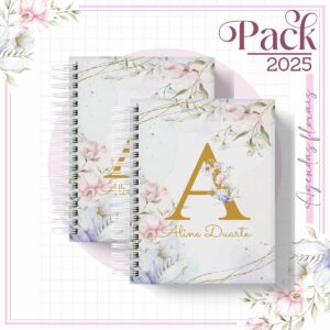 agenda feminina floral lilas 2025 arquivo digital arquivos digitais 2