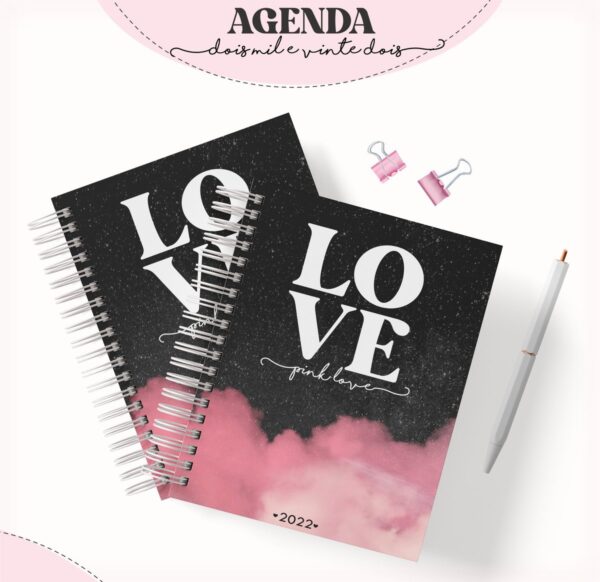 Agenda Feminina Love - Arquivo Digital