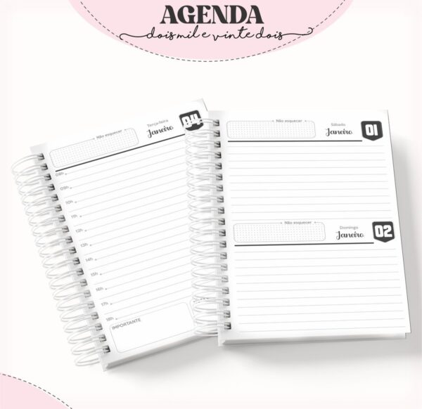 Agenda Feminina Love - Arquivo Digital - Imagem 2
