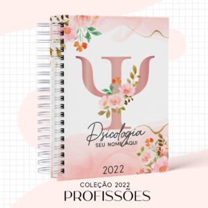 agenda feminina psicologia 2022 arquivo digital agenda profissao