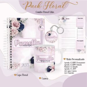 Agenda Floral Lilás 2023 - Arquivo Digital