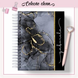 agenda marmore preto datada 2023 arquivo digital planners
