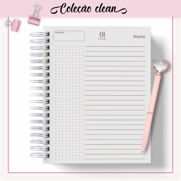 Agenda Mármore Rosa Datada 2023 - Arquivo Digital - Imagem 4