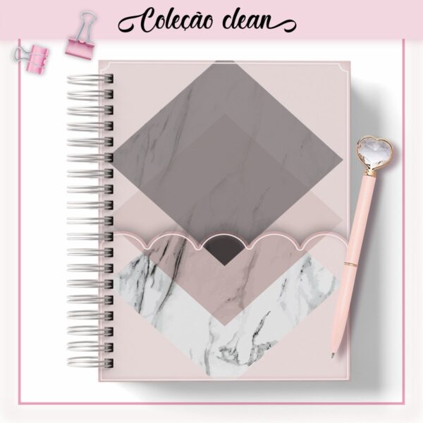 Agenda Mármore Rosa Datada 2023 - Arquivo Digital - Imagem 2
