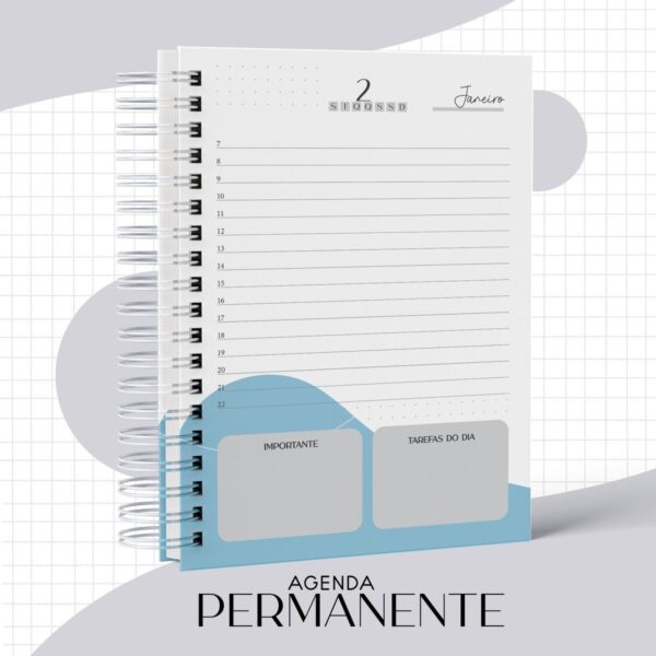 Agenda Masculina Administração 2022 - Arquivo Digital - Imagem 3
